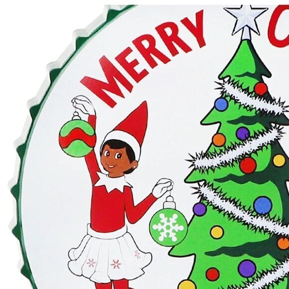 Elf On the Shelf & Elf Pets Girl Scout Metal Cap Wall Decor, 12" - Picture 2 of 12